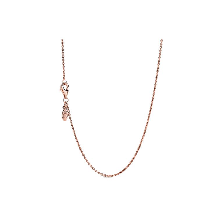 Pandora Simple Basic Collarbone Necklace Women necklace Rose-Gold 580413
