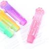 New Jelly Color Cat Paw Correction Rubber Retractable Portable Cat Paw Eraser No Residue Pencil Eraser Student Use