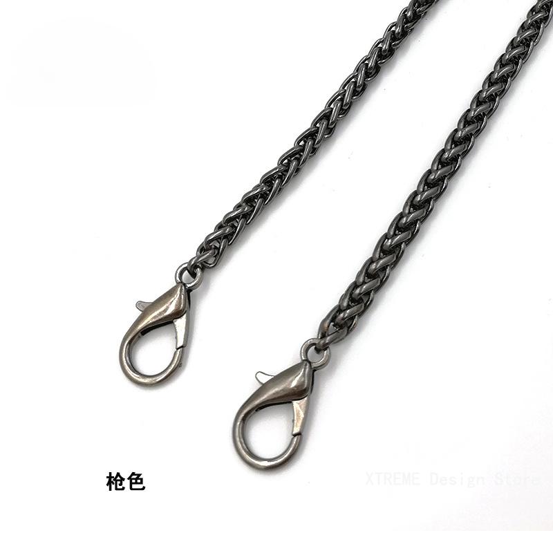5mm Metal Replacement Purse Chain Shoulder Crossbody Bag Strap for Cluth Ba Small Handbag Handle Gold/Silver/Gun Black/Bronze
