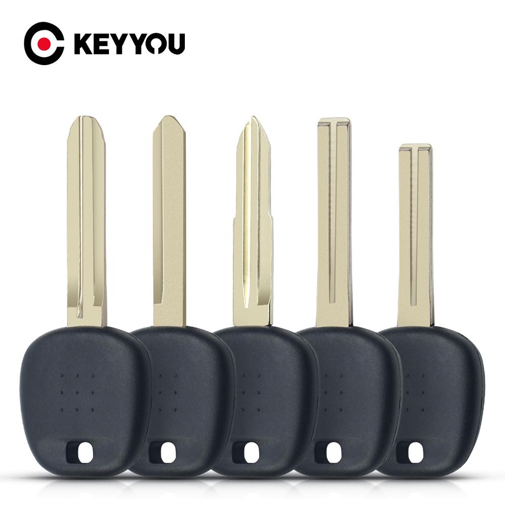 KEYYOU 10pcs TOY43/TOY40/TOY47/TOY41 Blade Car Transponder Key Shell For Toyota Fit Lexus No Chip Fob Case