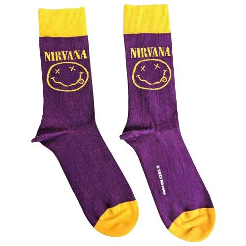 Nirvana Unisex Voksen Happy Face Ankelsokker