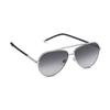 Louis Vuitton Mng Interwoven Letters Pilot Style Sunglasses Men sunglasses Silver Z1795U