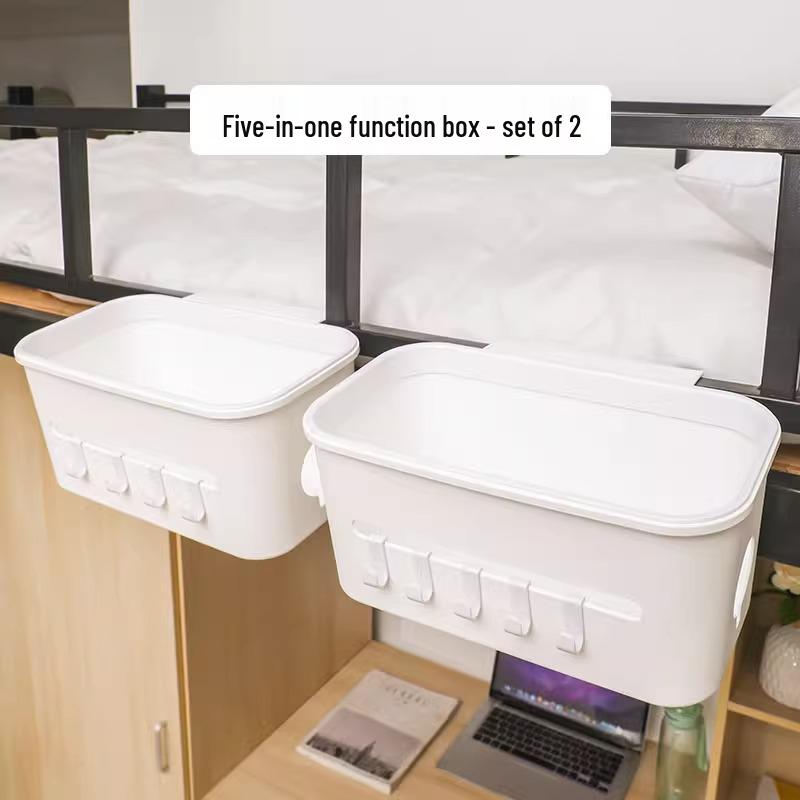 Student Dormitory Hanging Bedside Shelf: Upper Bunk Snack & Storage Basket