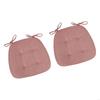 Pack of 2 Washable Cushions with Ties Fit Most Chairs Home Office Decors J0MC