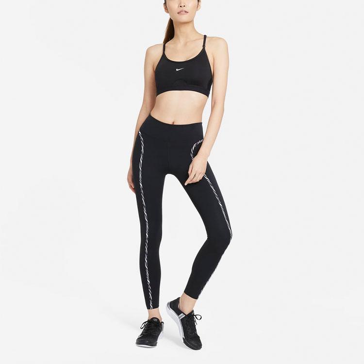 Nike One Luxe Icon Clash Zebra Print Workout Leggings Women Leggings Black CZ9211-010