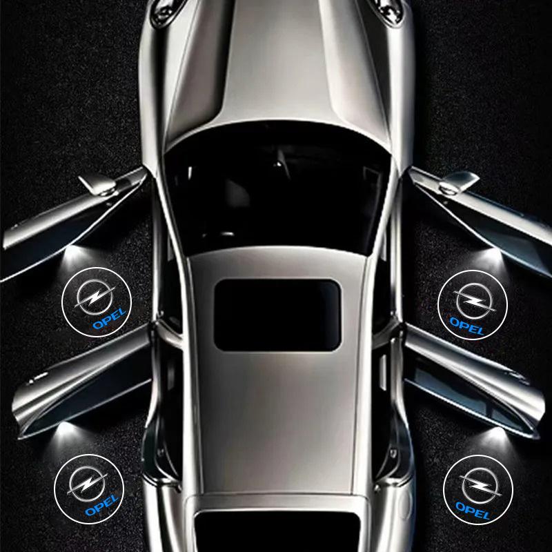 Bil Dør LED HD Velkomst Courtesy Skygge Projektor Lampe Logo Lys For Opel Astra j Insignia Astra g Corsa Zafira b Mokka Vivaro