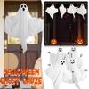 4 Pieces Hanging Halloween Horror Decorations With Skeleton Hands, Spooky Expressions For Front Porch And Tree