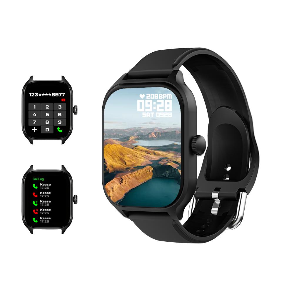 

H9 Smart Watch Dialing Answering Calls Exercise Tracking Heart Rate Sleep Monitor Bluetooth Smartwatch Man Woman Gift чорний