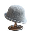 New Wool Bucket Hat Women's Autumn and Winter Retro Curling Top Hat Gold Standard Fashion Warm Basin Hat
