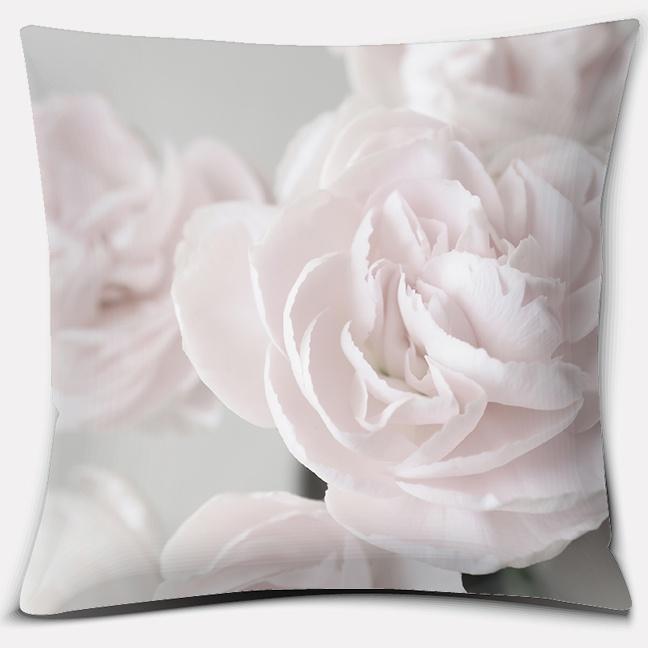 Modern Pink Flowers Series Pillow Gift Home Office Decoration Bedroom Sofa Car Cushion Cover