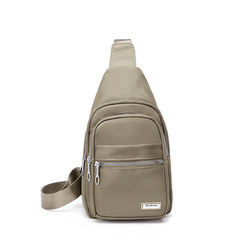

Сумка на грудь женская сумка через плечо спортивная маленькая сумка многослойная сумка хаки