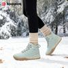 BAASPLOA Women's Winter Waterproof  Warm Plush New Women's Cotton Shoes Winter High Top Cotton Shoes Snow Boots Outdoor Hiking Boots