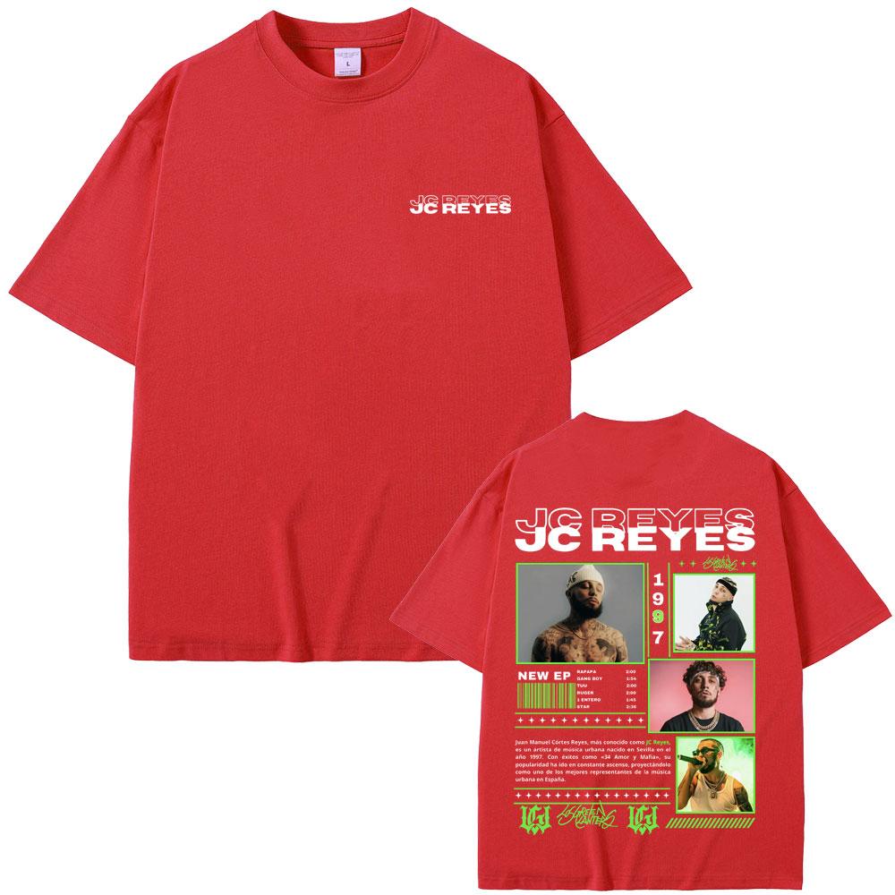 Hot Sale Rapper Jc Reyes Tour 2025 Graphic Print T-shirt Men's Hip Hop Fashion Short Sleeve T-shirts Men Retro Oversized T Shirt