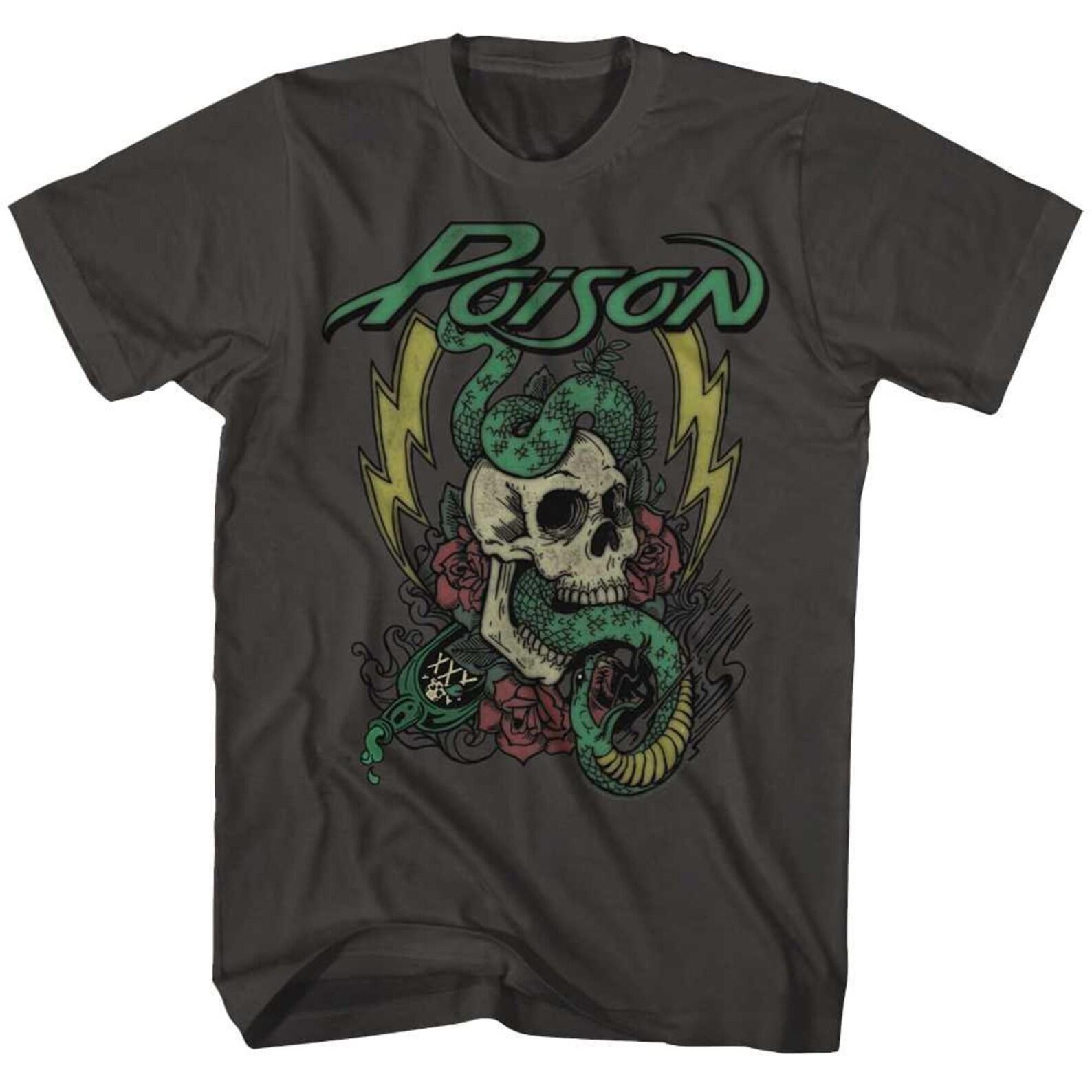 Poison Colored Tattoo Smoke Adult T-Shirt M