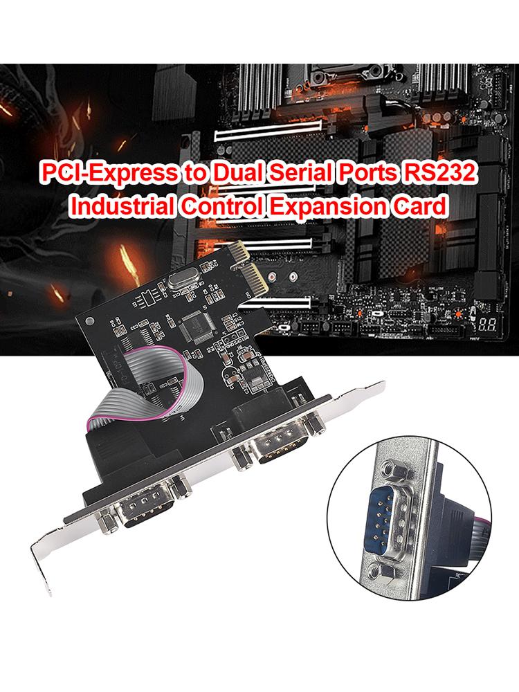 PCIe Serial Expansion Card for Industrial Computer LEDControl POS Machine Guest Display Computer Expansion Card