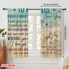 2pcs,2D Plane Printing Curtain Fabric To My Niece Polyester (without Rod) Room Decor Perfect for Living Room & Kitchen Decor