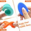 Fidget Toys Adults Sensory Silicone Stone 6 Pack Textured for Autism Kids Calming Down Fidget Stress Relief Toys Kids Gifts