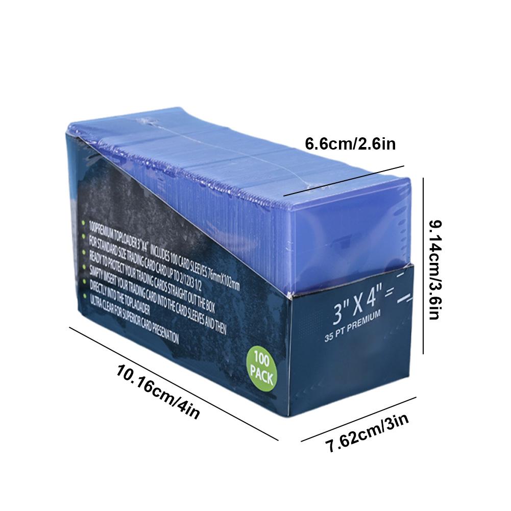 200 ST 7,6 X 10,2 CM Kortfodral 35 PT Top Loaders för Kort Toploaders för Kort Kortfodral Skydd för Sport Fotboll Spelkort