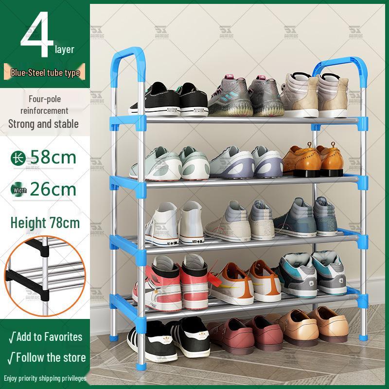 Slim Multi-Tier Shoe Rack for Entryway or Dorm