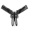 Women's Sexy Crotchless Thongs Lace Hollow Out Underwear For Women Erotic T-back Hot Transparent Panties Female Bow G-string New