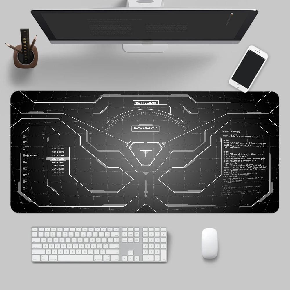 Larger Mousepad CPU Artistic line design Style Gaming Keyboard Computer 600x1200mm Desk Mat Accessories Game Mause Ped Office