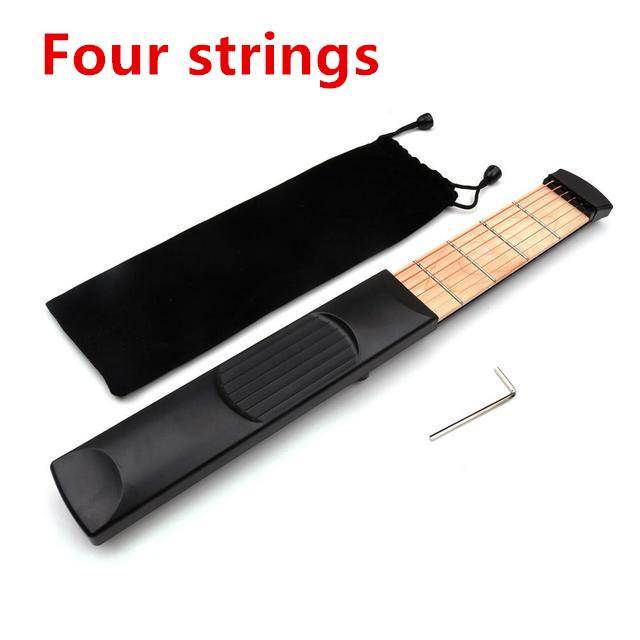 HOT Portable pocket guitar Practice 6 tuning instructors Pocket Guitar beginner string and chord instructor practice tools