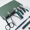 18 pice professional manicure scissors pedicure tool suit, nail tools foot facial grooming suit manicure suit  with