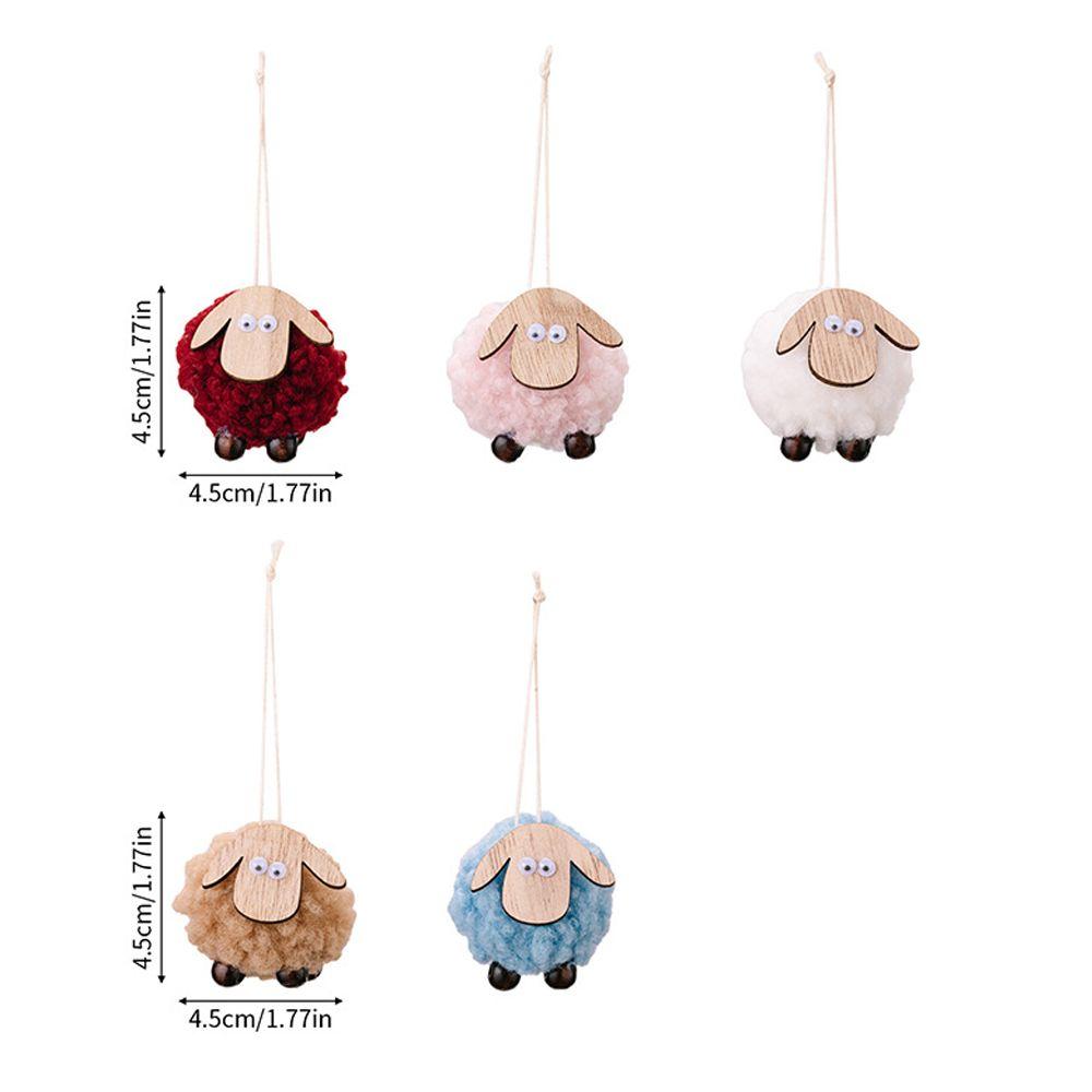 4pcs Handmade Felt Sheep Pendant Cute Merry Christmas Decorations  Home Xmas Decor