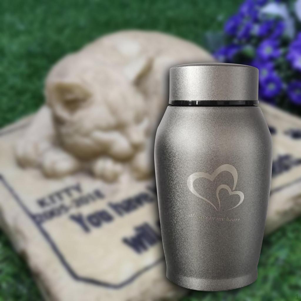 Elegant Stainless Steel Pet Cremation Urn for Beloved Pets
