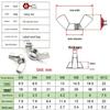 #6-32, #8-32, #10-24, #10-32 Yuanbao 304 Stainless Steel Imperial Butterfly Hand-Tighten Nuts