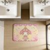 Cute M-my Melody Bathroom Mat Anti-slip Absorb Water Long Strip Cushion Bedroon Mat Welcome Doormat