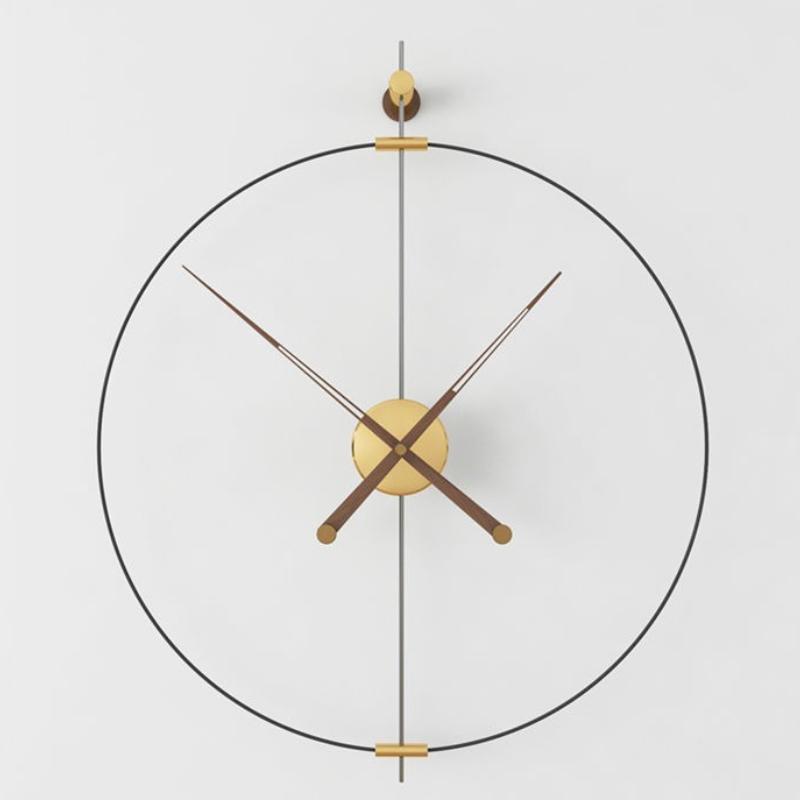 Slient Wall Clock Metal Round Wall Clock Modern Minimalism Large Hanging Clocks Living Room Furniture Decorative Accessories
