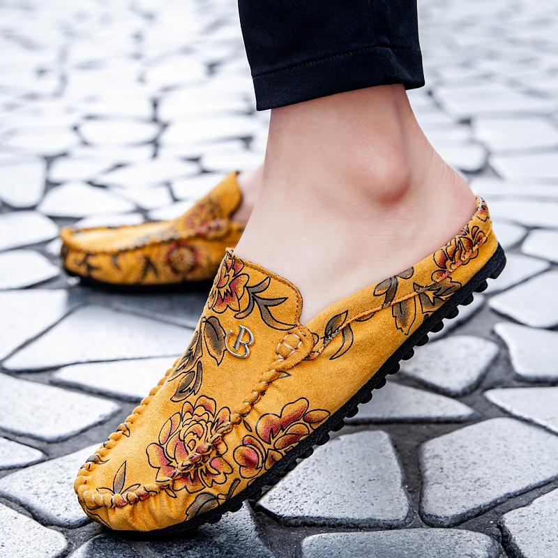 Summer Men's Shoes Gentlemen's Casual Style Design Fashion Party Outdoor Street Walking 38-46 Plus Size Adult Flat Shoes