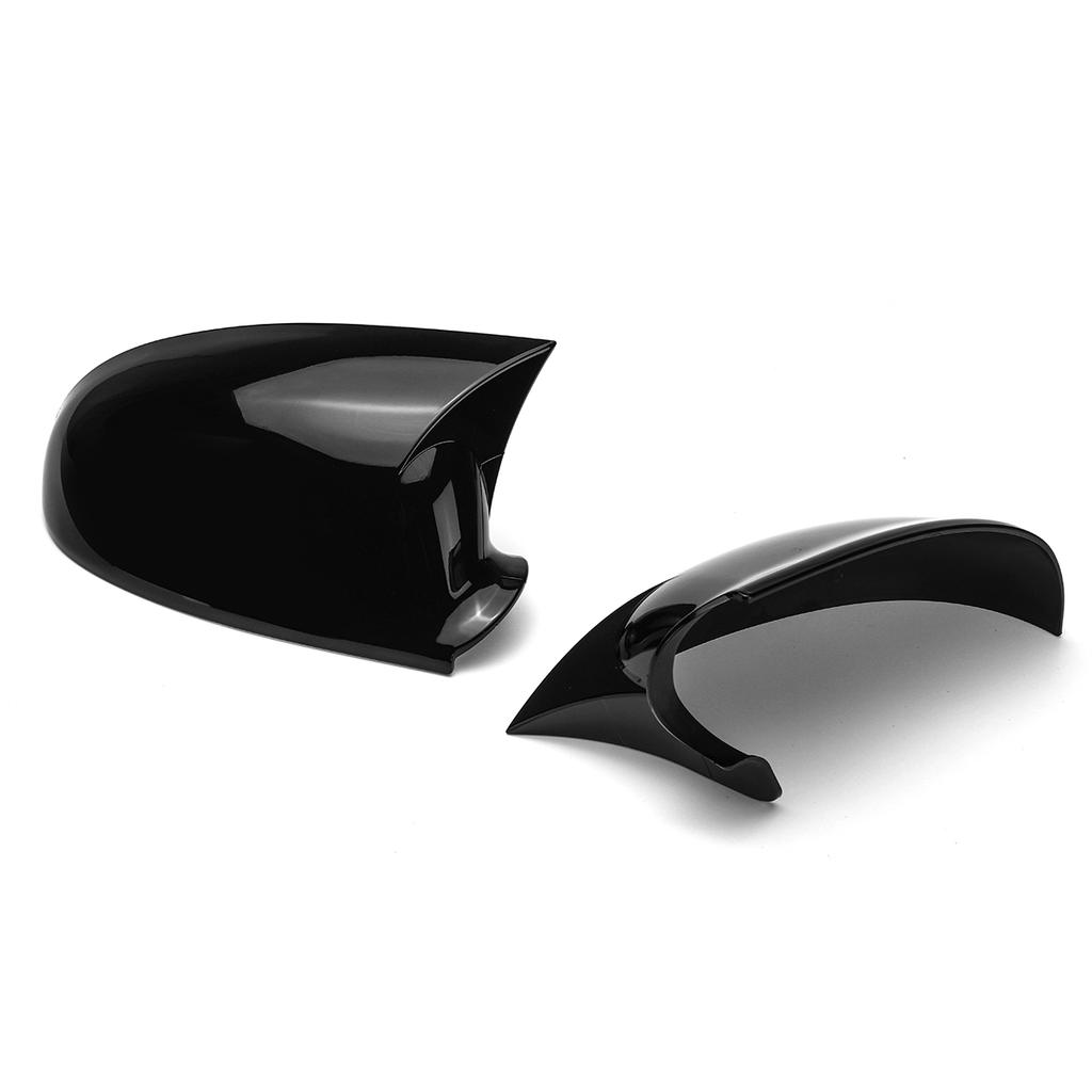 Glossy Black Pair Rearview Mirror Cover Wing Side Mirror Caps For Volkswagen Golf 5 MK5 GTI Jetta 5 2003-2009