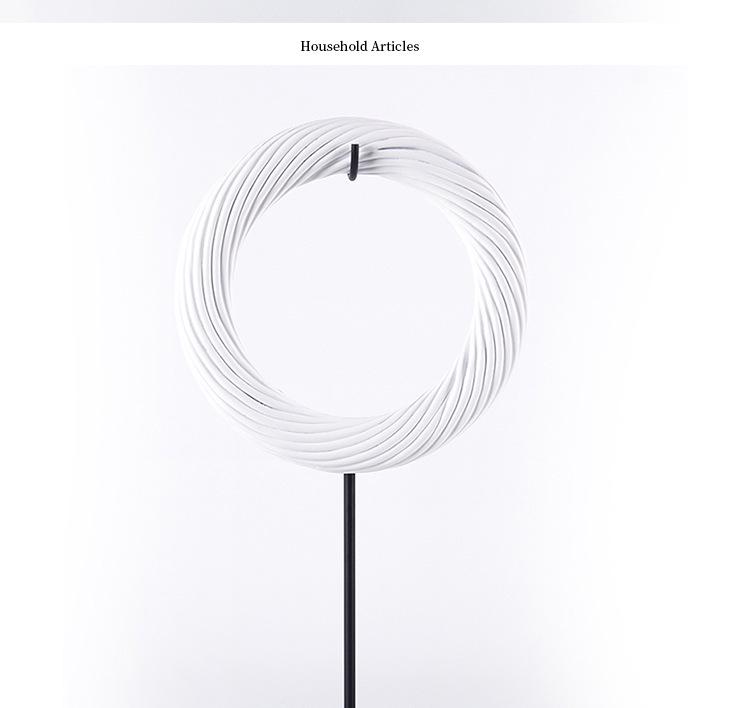 Modern Chinese Twisted Wire Ring Ornament - Creative Living Room Decor