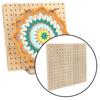 Square Crochet Blocking Boards DIY Pottery Clay Base Plug Board Knitting Board  Pillow Cover