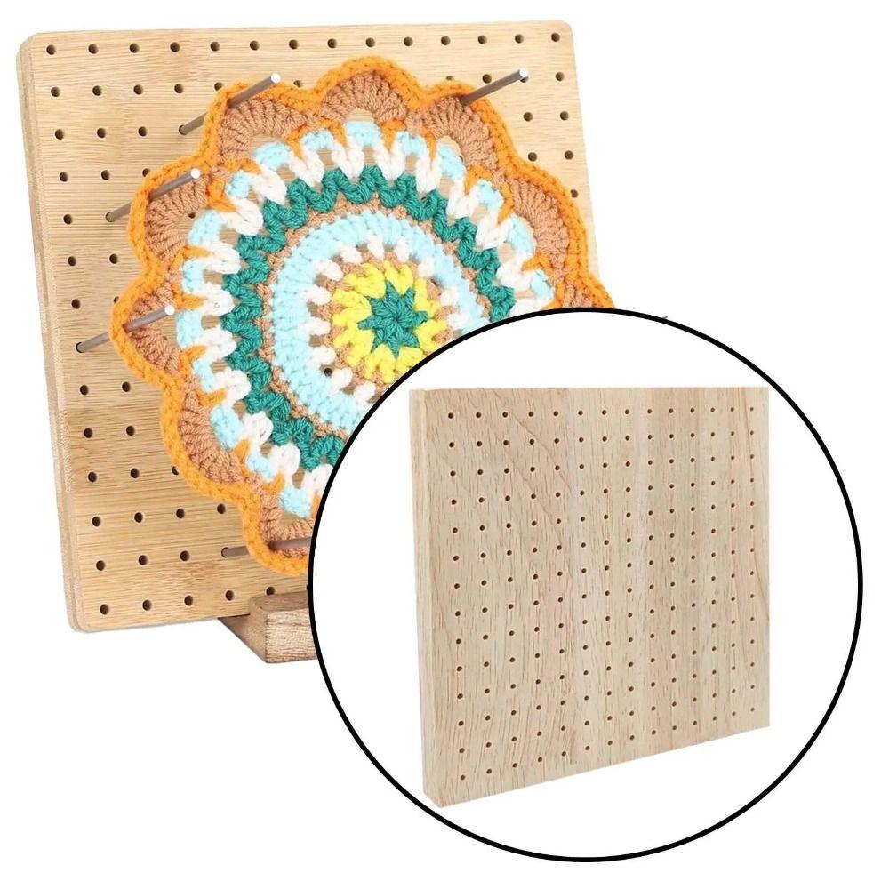 Square Crochet Blocking Boards DIY Pottery Clay Base Plug Board Knitting Board  Pillow Cover