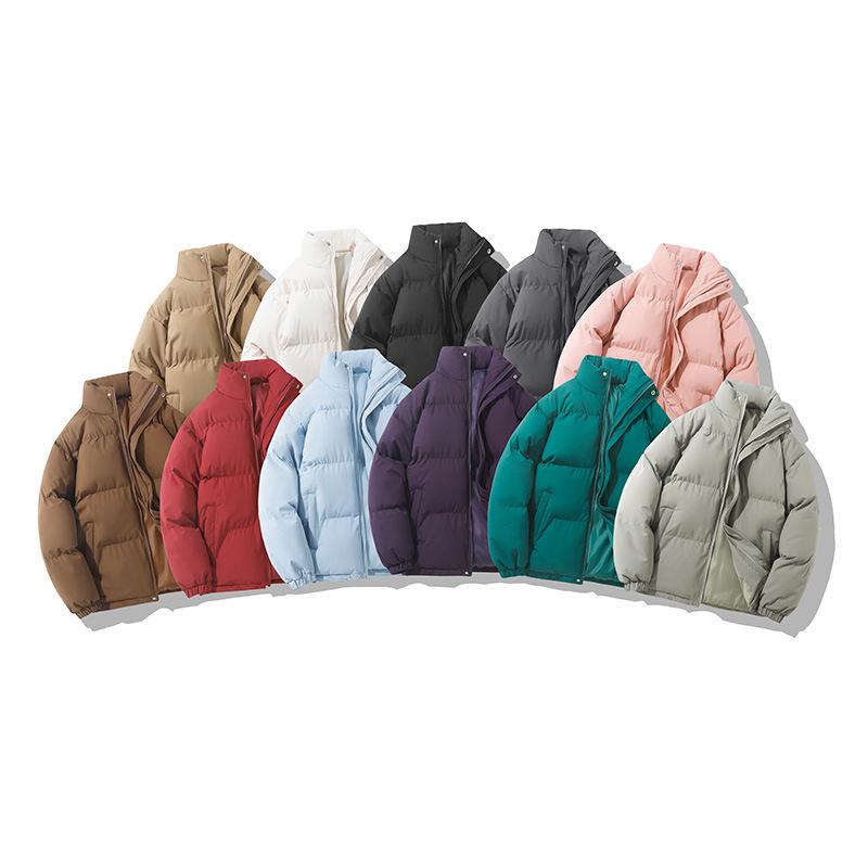 Men's and Women's Cotton-padded Clothes Men's Season New Thickened Thermal Stand-up Collar Korean Version of Casual Bread Clothes