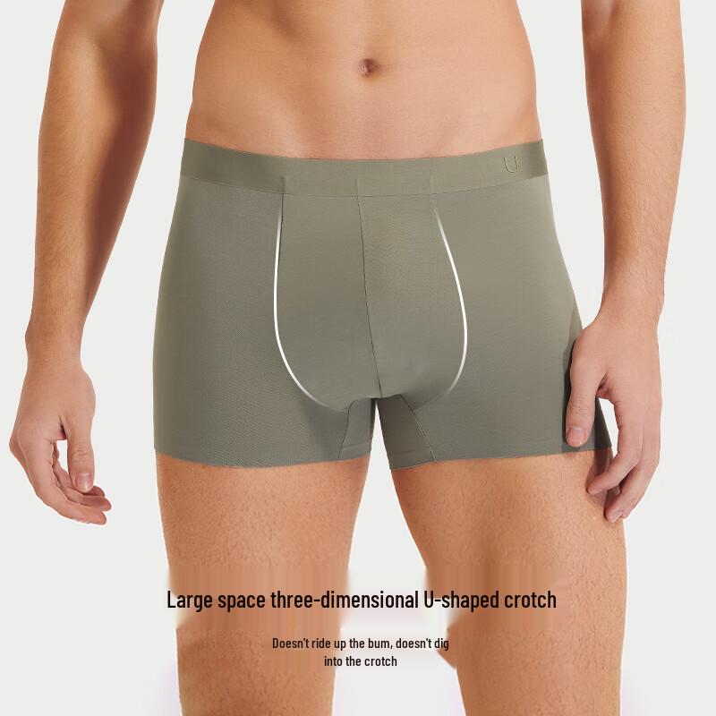 Ubras Men's 60S Modal Cotton Anti-Bacterial Boxer Briefs (3-Pack)