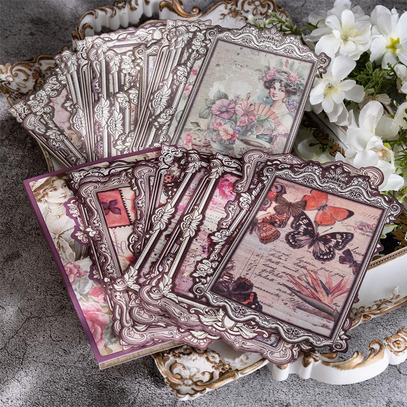30 pcs Vintage Materials Paper Plant Flowers DIY Scrapbooking Deco Junk Journal Planner Collage Photo Album Background Paper