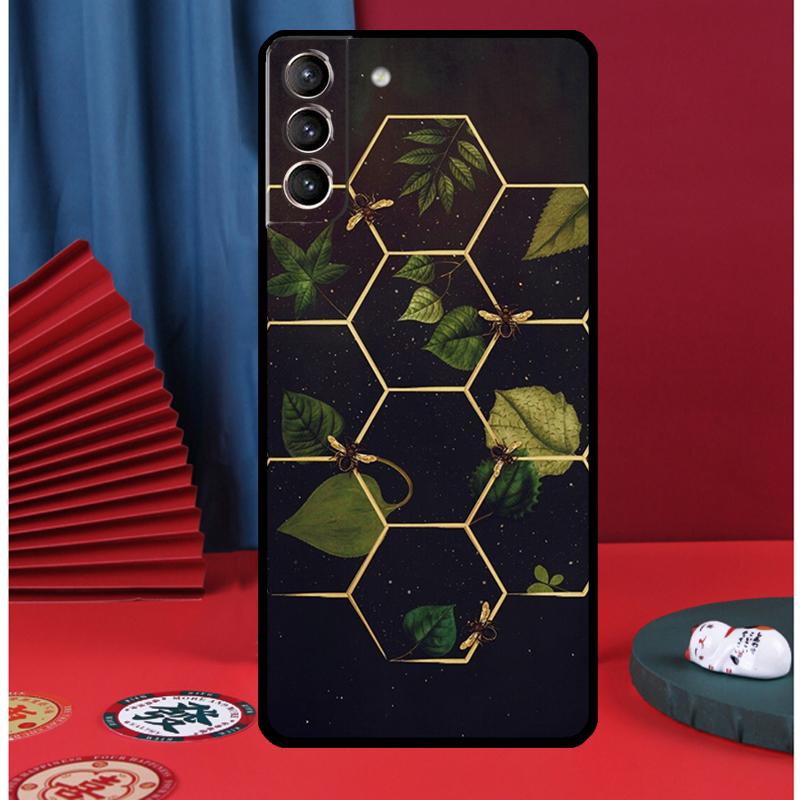 

Чехол для телефона с пчелами для Samsung Galaxy S25 S24 Ultra S9 S10 S20 S21 S22 S23 Plus S24 FE Задняя крышка Galaxy S21