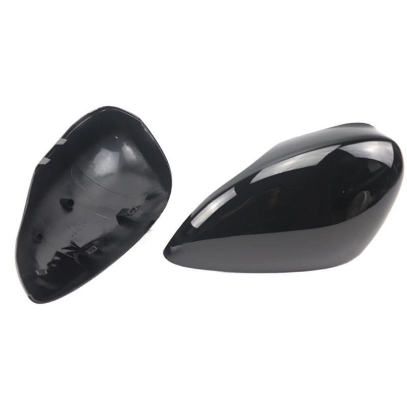 For Ford Fiesta 2009-2015 models glossy black/carbon fiber pattern mirror cover, rearview mirror reflective shell rear cover cap