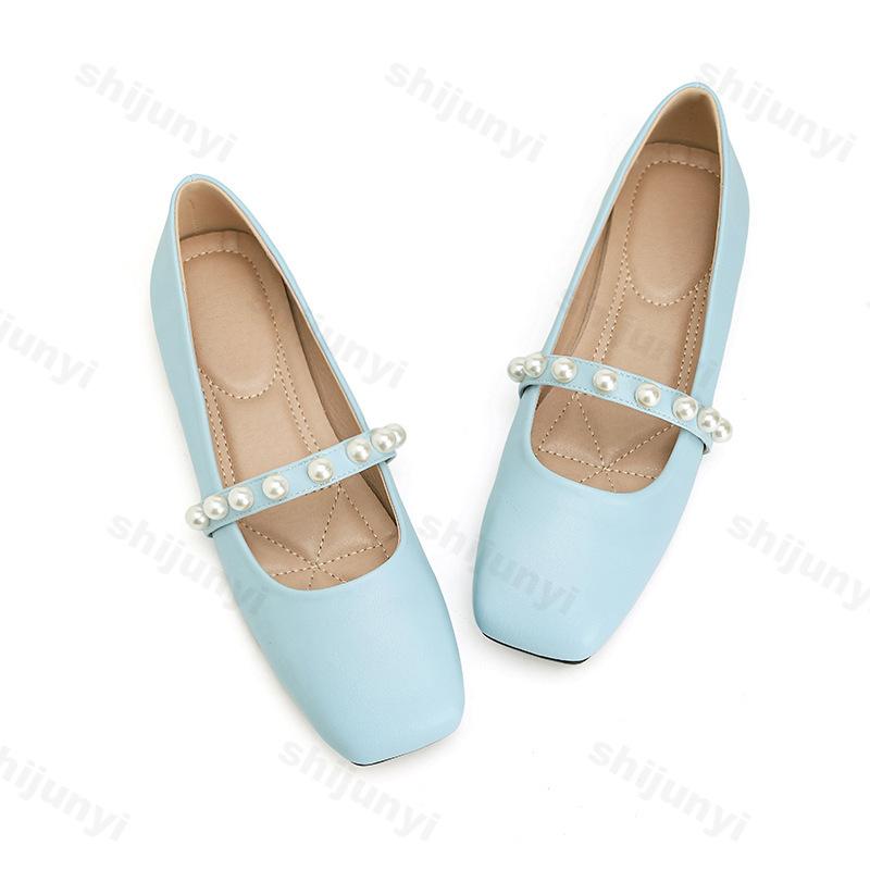 Fashion Large Size Women's Shoes Spring Autumn New Non Slip Elegant Slip on Flats Lightweight Comfortable Soft Sole Fashion Single Shoes