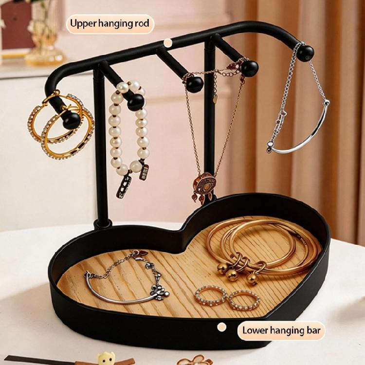 Handcrafted Jewelry Display Stand Heart Shape Bracelet Storage Holder Fashion Jewelry Rack Perfect for Stylish Storage