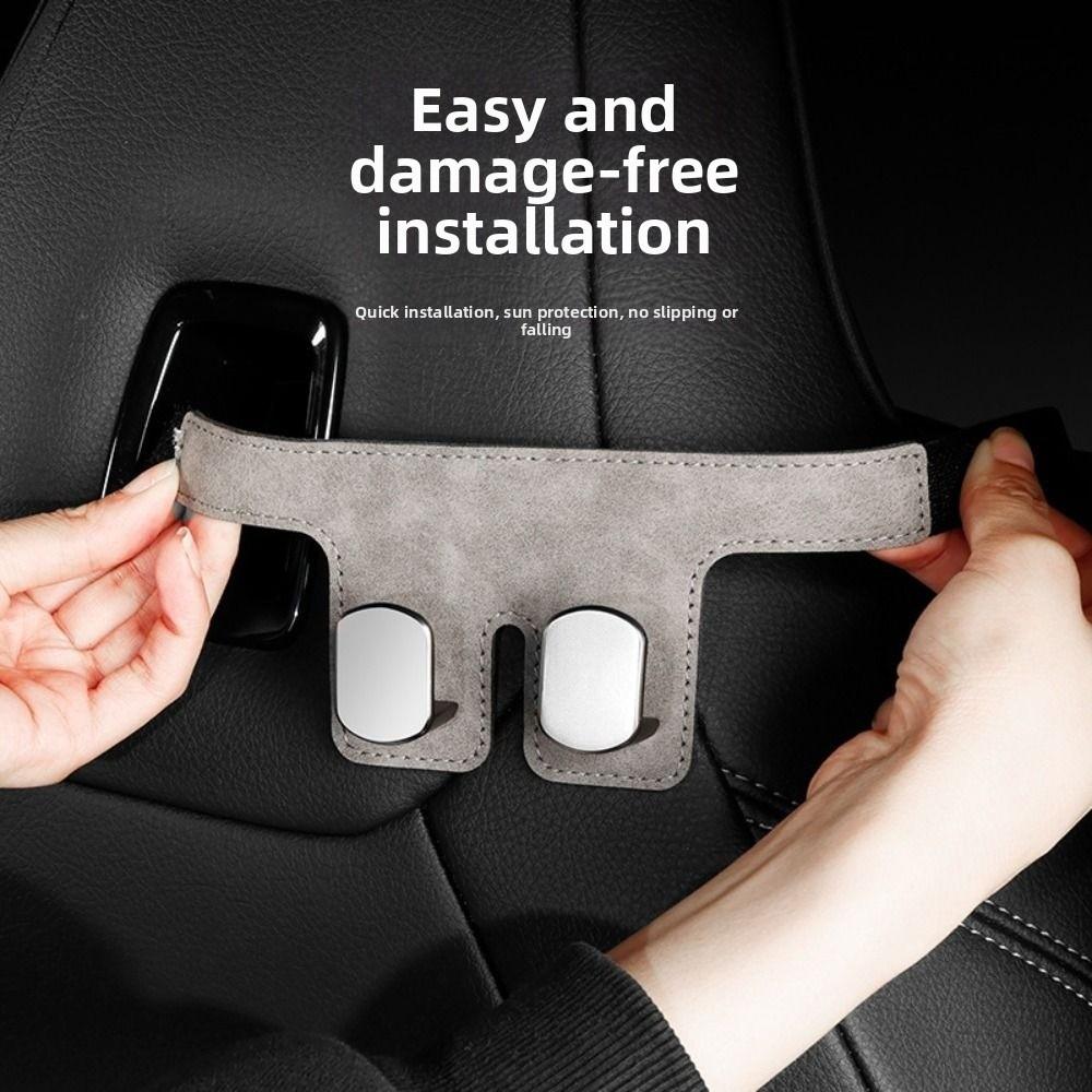 Double Hook Car Headrest Hook Wear-Resistant Hanging Headrest Bag Holder Purses