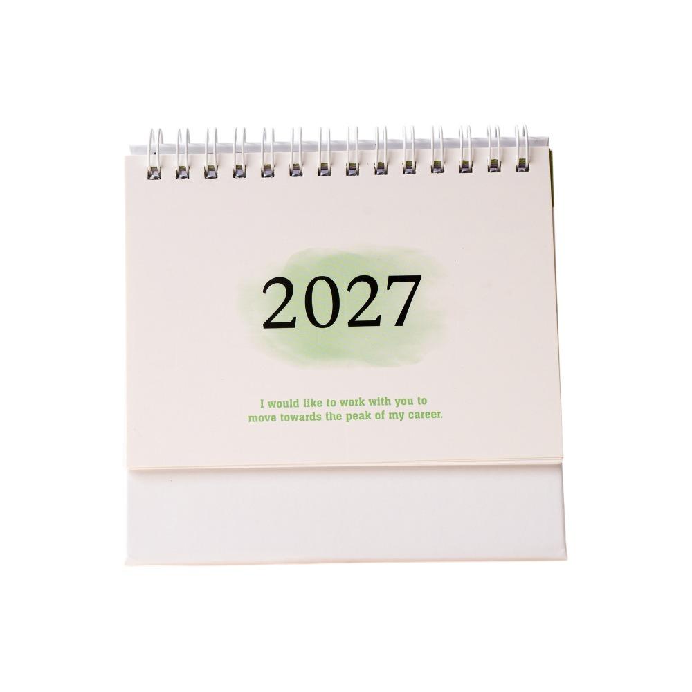 Yearly Agenda 3 Sizes Planning Desk Calendar Standing Flip Calendar Holiday Small Gift