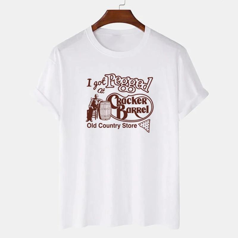 

I Got Pegged Funny Saying TShirts Women Trendy Fashion Peg Game T Shirt Unisex Short Sleeve Vintage Country Graphic Tees Gifts S