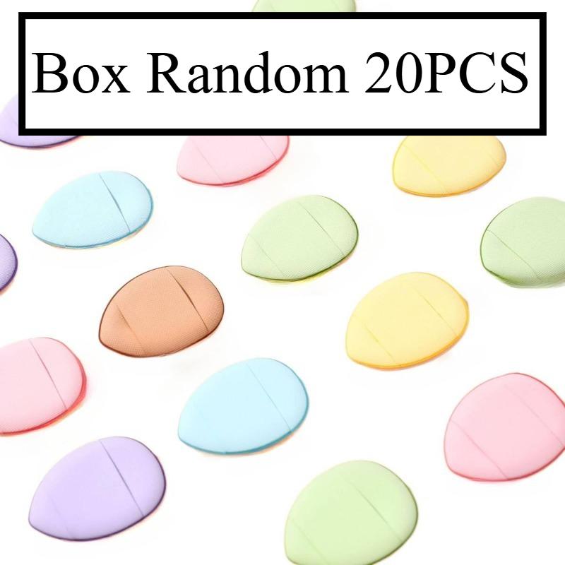 20pcs Thumb Powder Puff Finger Cushion Powder Both Dry Wet Use Non-Powder Absorbing Beauty Sponge Air Cushion Powder Puff