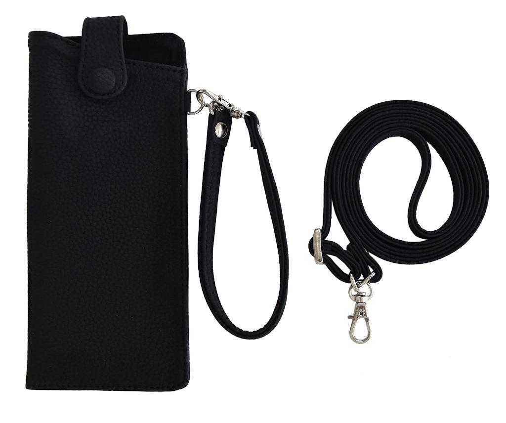 Eyeglass Sunglasses Soft Case for Men and Ultra Neck Soft Reading Glasses Case with Magnetic Button and Detachable Bag Strap [wakuwakumonkey] Case,