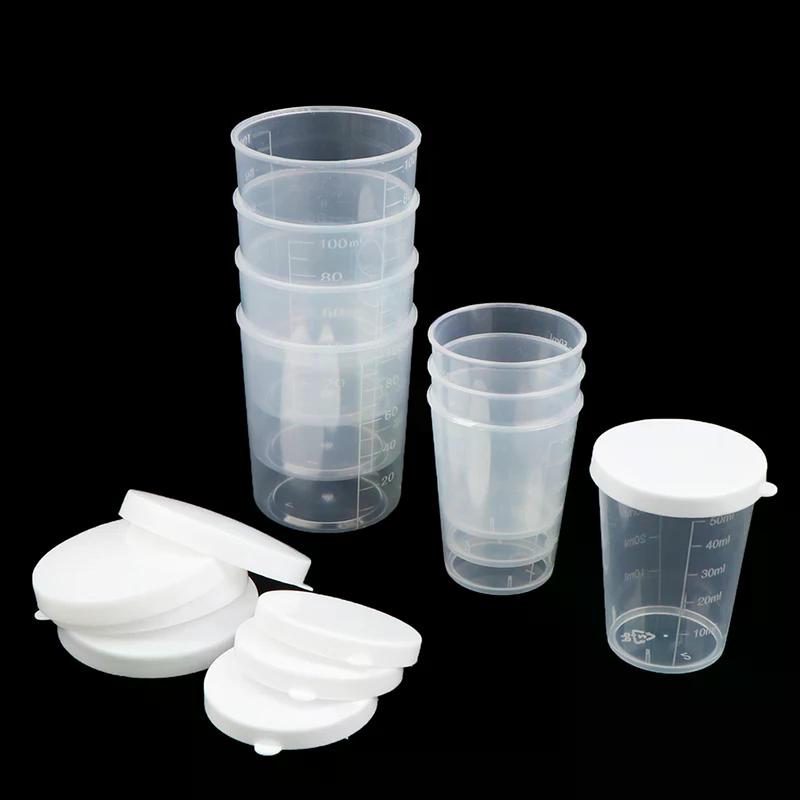 10Pcs Automotive Special Paint Scale Cup (385ML/750ML/1400ML/2300ML) Paint Cup Measuring Cup Paint Tank